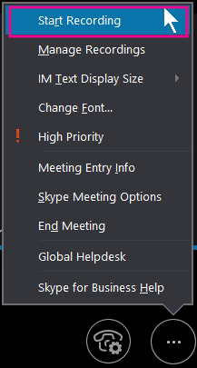 mac skype for business features